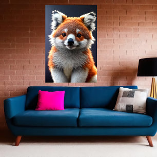 Affiche Cool et adorable Hybrid Koala Fox   Art AI