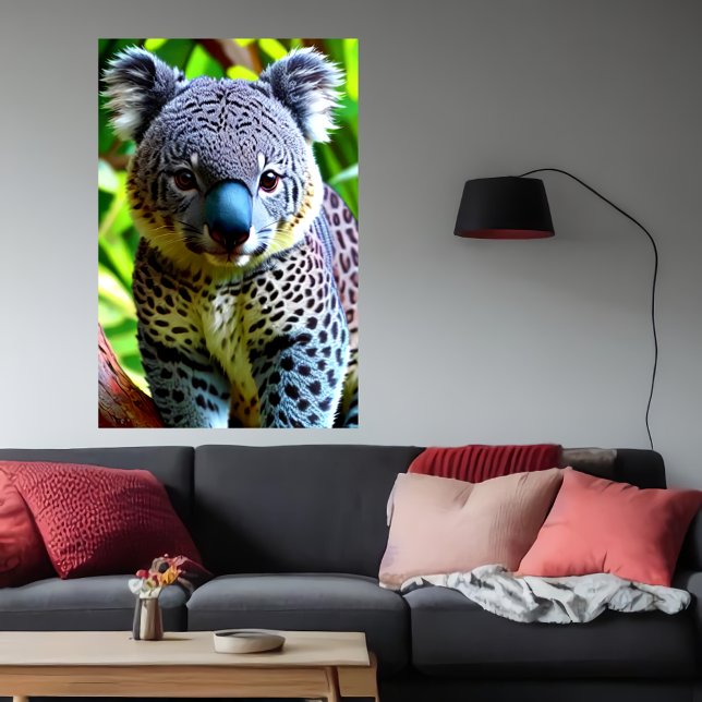Affiche Cool et adorable hybride Jaguar Koala | Art AI (Créateur téléchargé)