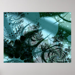 Affiche Cool fruité Abstrait Art fractal