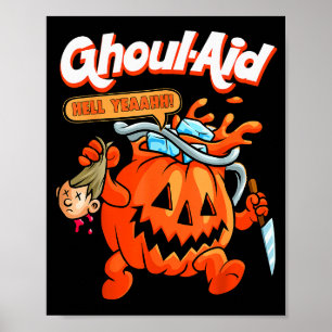 Affiche Cool Ghoul Aide Drôle Ghoul Citrouille Mignon Meme