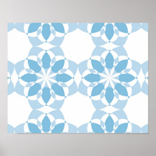 Affiche Cool, girly, moderne, tendance fleur unique abstra