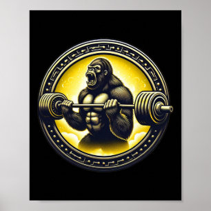 Affiche Cool Gorilla Art Bodybuilding Poids Gym Ap