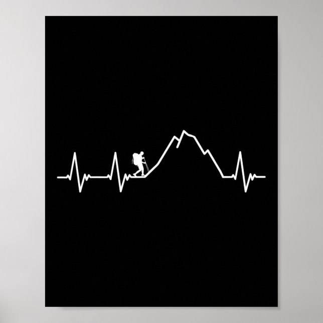 Affiche Cool Hiking Design For Men Women Hiking Lover Moun (Devant)