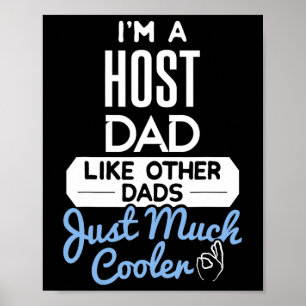 Affiche Cool Hôte Papa Fête des pères Cadeau