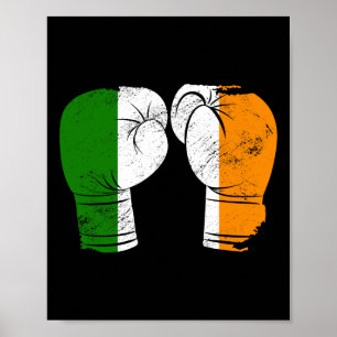 Affiche Cool Irlande Drapeau Vintage irlandais Drapeau Gan
