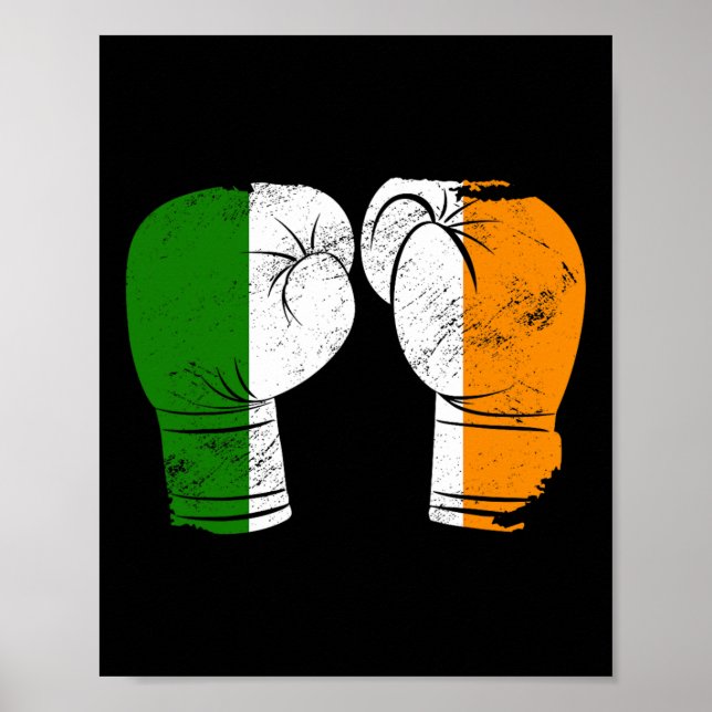 Affiche Cool Irlande Drapeau Vintage irlandais Drapeau Gan (Devant)