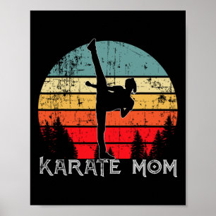 Affiche Cool Karate Maman Art Martial Japonais Pour Les Mè