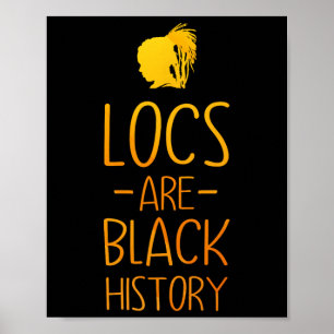 Affiche Cool Locs Art pour femmes maman cheveux afro histo