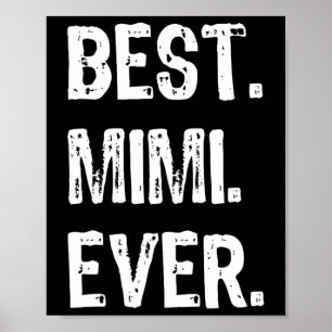 Affiche Cool Meilleur Mimi Jamais Famille Amusante
