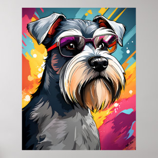 Affiche Cool Mini Schnauzer