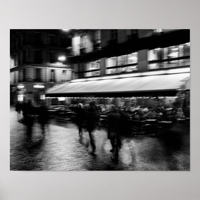 Affiche Cool, moderne, brouillard urbain Paris (Devant)