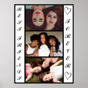 Affiche Cool Moderne Meilleurs Amis Pour Toujours 3 Photos
