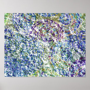 Affiche Cool, moderne, tendance coloré abstrait arrière -