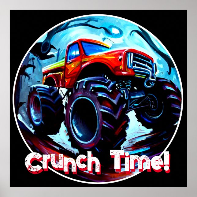 Affiche Cool Monster Truck Cruntime (Devant)
