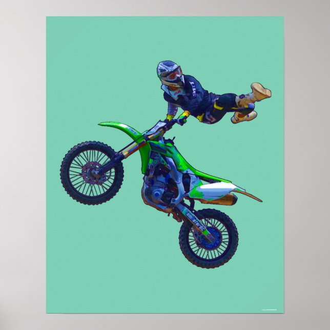 Affiche Cool Motocross Extreme Freestyle Stunt Art 5 (Devant)