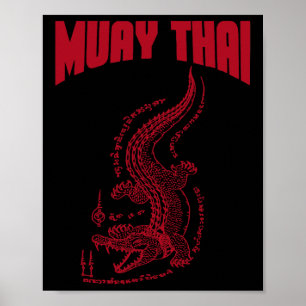 Affiche Cool Muay Thai Kickboxing pour hommes