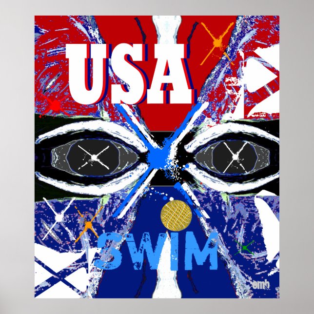 Affiche Cool Nouveau 2013 USA Swimming Sports Art Big Post (Devant)