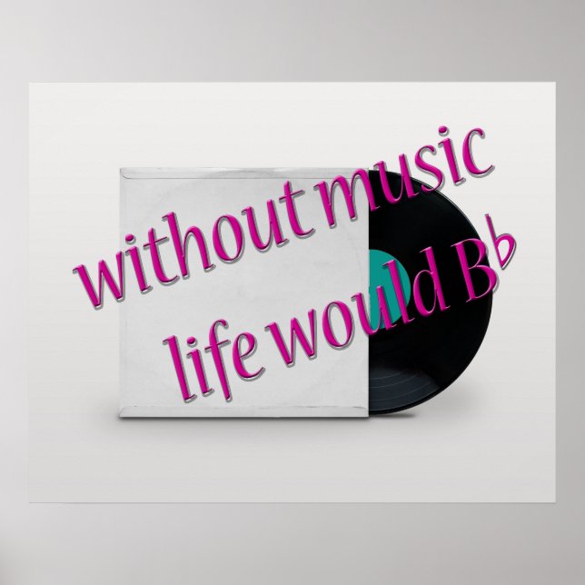 Affiche Cool Oldies Music Citation Vinyl Record (Devant)