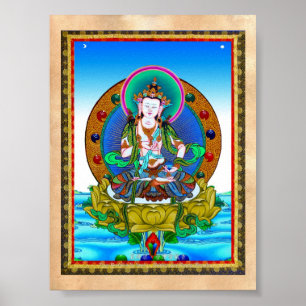Affiche Cool oriental tibetan thangka Vajrasattva tattoo