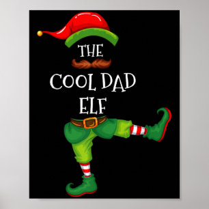 Affiche Cool Papa Elf Correspondant Famille Groupe Noël