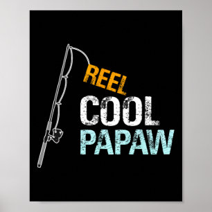 Affiche Cool Papaw Cadeau Pour Grand-Père De Grandgirl
