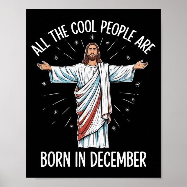 Affiche Cool People December Birthday Sritual Theme  (Devant)