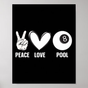 Affiche Cool Pool Conception Pour Hommes Femmes Billard 8