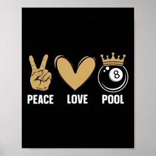 Affiche Cool Pool Conception Pour Hommes Femmes Billard 8 