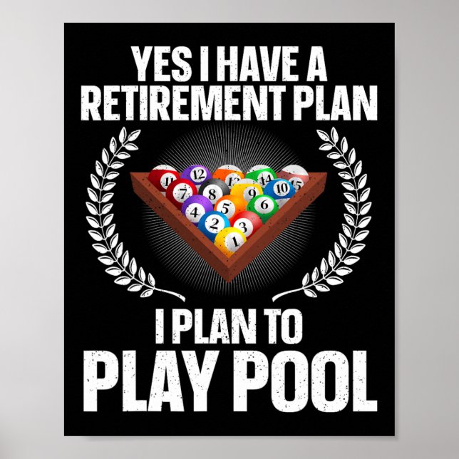 Affiche Cool Pool Conception Pour Hommes Femmes Billard Lo (Devant)