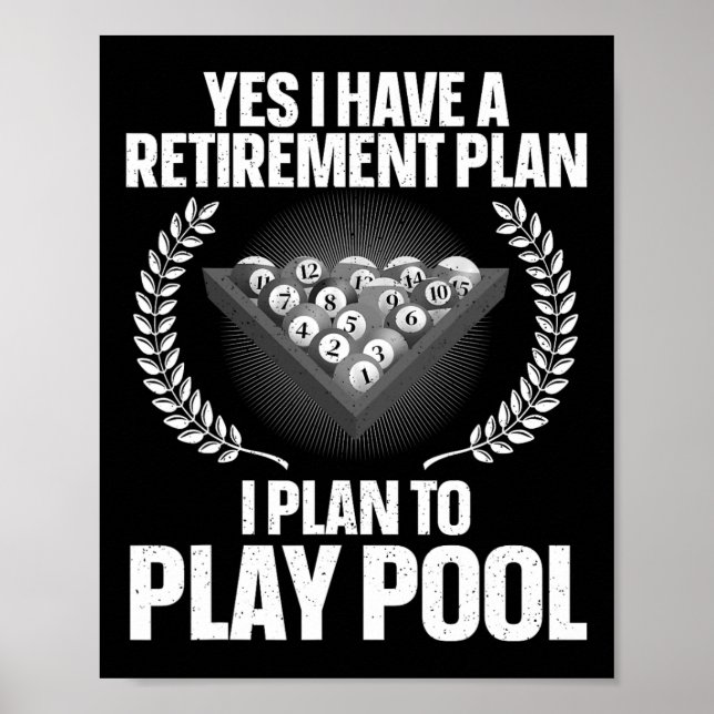 Affiche Cool Pool Conception Pour Hommes Femmes Billard Lo (Devant)