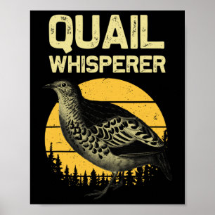 Affiche Cool Quail Whisperer Pour Hommes Femmes Chasse En 