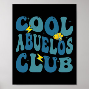 Affiche Cool rétro Abuelos Club Fête des pères Nouveau gra