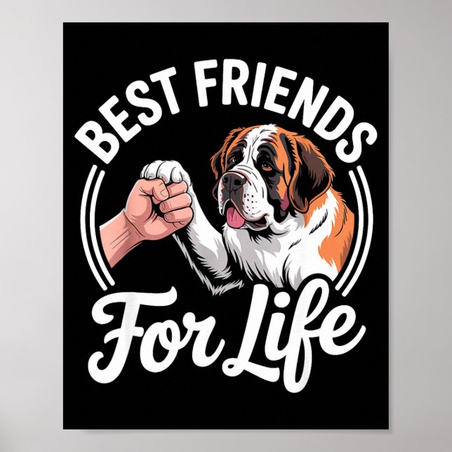 Affiche Cool Saint Bernard Costume For Men Women St. Berna (Devant)