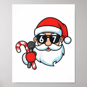 Affiche Cool Santa 67 Noël 