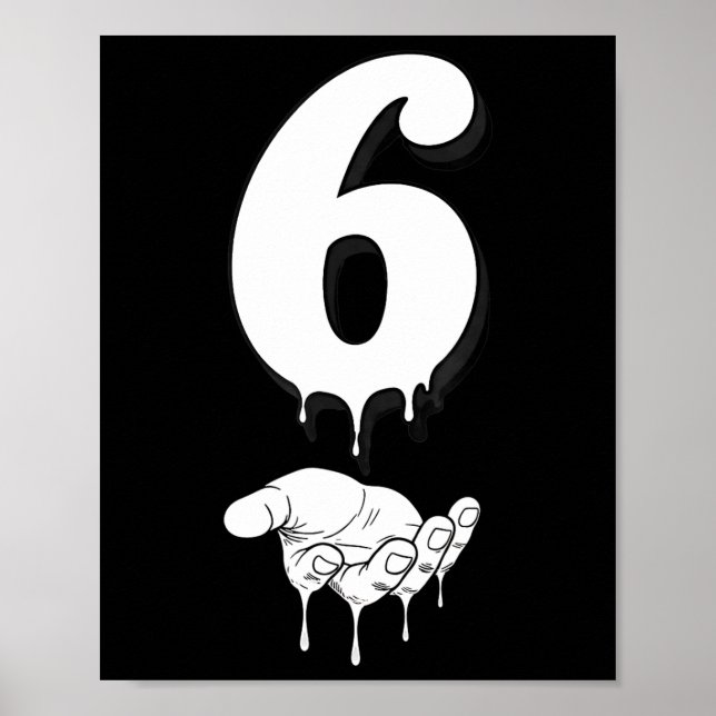 Affiche Cool Six Seven 6 7 Mème Costume Slang Gen Alpha Ma (Devant)