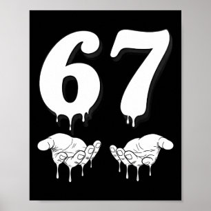 Affiche Cool Six Seven 6 7 Mème Costume Slang Gen Alpha Ma
