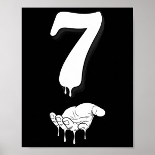 Affiche Cool Six Seven 6 7 Mème Slang Gen Alpha Costume Ma