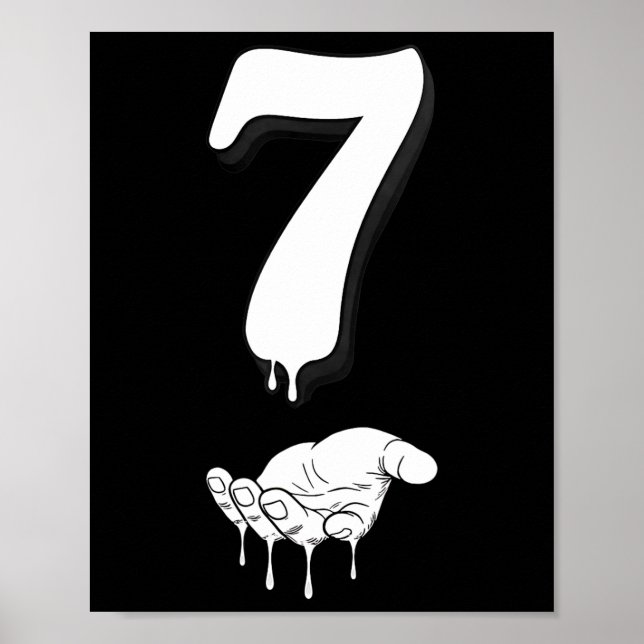 Affiche Cool Six Seven 6 7 Mème Slang Gen Alpha Costume Ma (Devant)