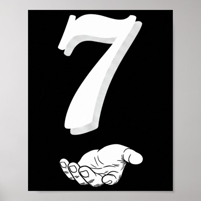 Affiche Cool Six Seven 6 7 Mème Slang Gen Alpha Costume Ma (Devant)
