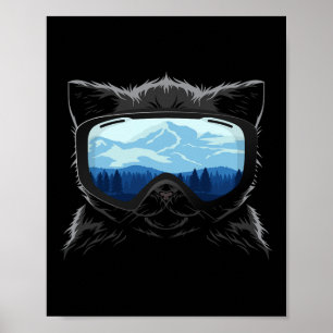 Affiche Cool Snowboard For Men Women Kids Ski Lover Mounta