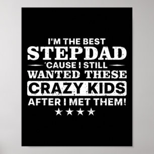 Affiche Cool Stepdad For Men Père Step Papa Parenthood St