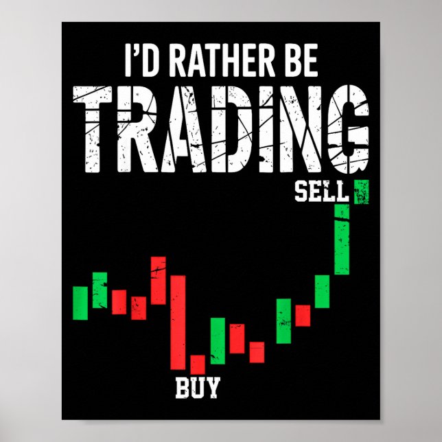Affiche Cool Stock Market Men Women Stock Trader Day Tradi (Devant)