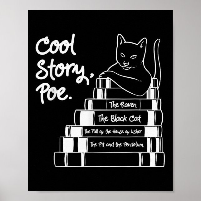Affiche Cool Story Poe Chat noir Edgar Allan Poe (Devant)
