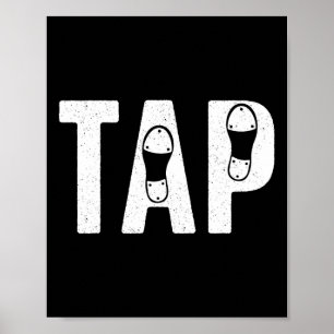 Affiche Cool Tap Dancing For Men Femmes Tap Dancer Chaussu