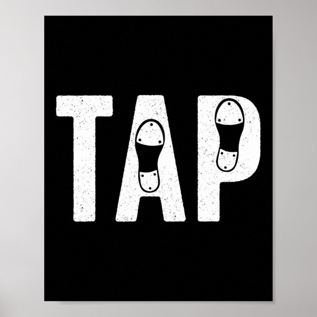 Affiche Cool Tap Dancing For Men Femmes Tap Dancer Chaussu (Devant)