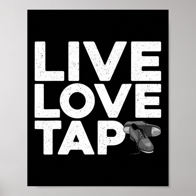 Affiche Cool Tap Danser Design Pour Hommes Femmes Enfants  (Devant)