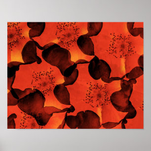 Affiche Cool, tendance, unique art numérique de motif de f