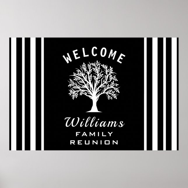 Affiche Cool Tree Road Trip Vacances d'été Famille Réunion (Devant)