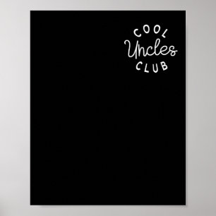 Affiche Cool Uncles Club Meilleur Oncle Jamais Drôle Poche