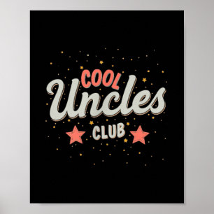 Affiche Cool Uncles Club Meilleur Oncle Jamais Drôle Poche